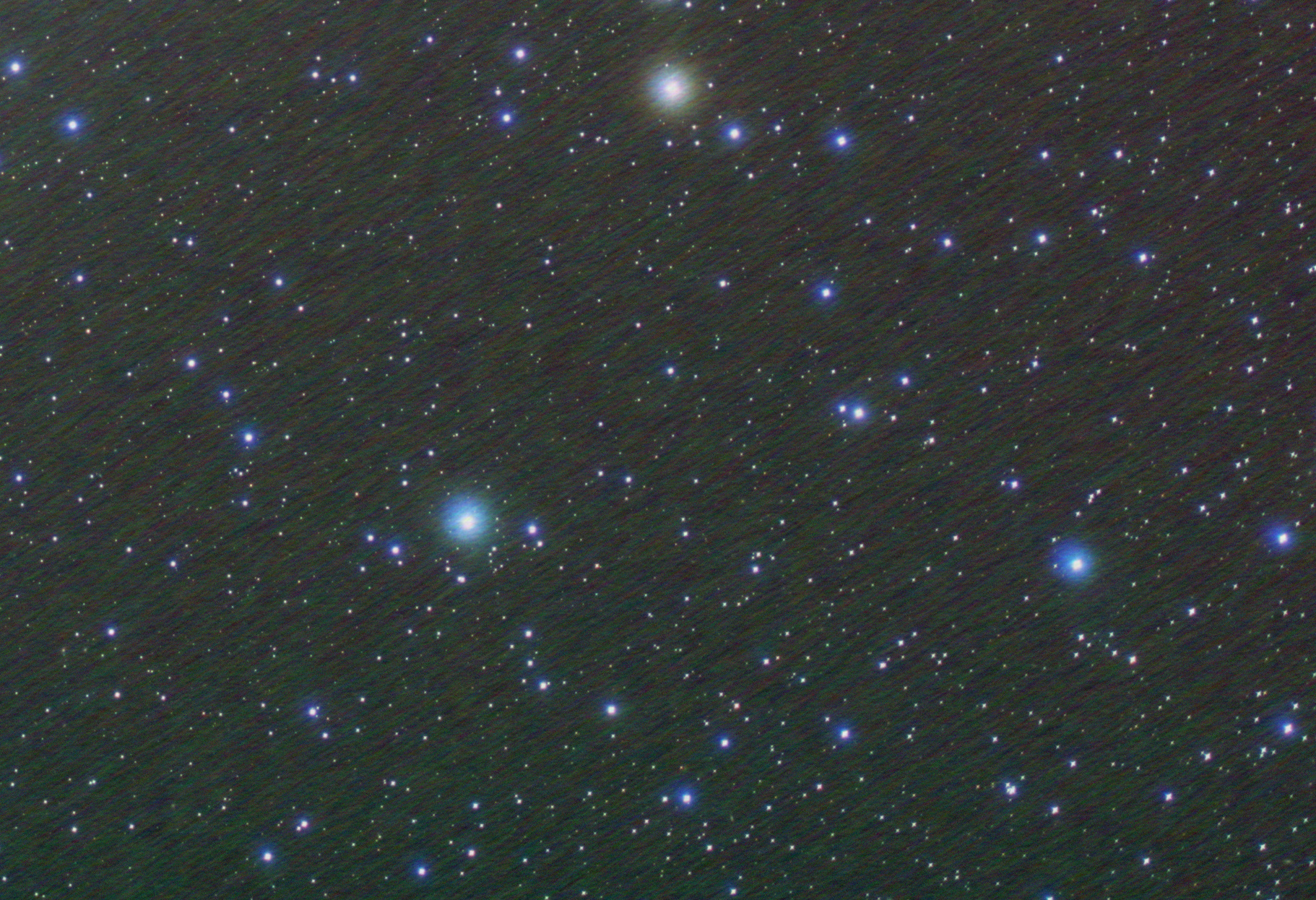 Astronomical field affected by walking noise