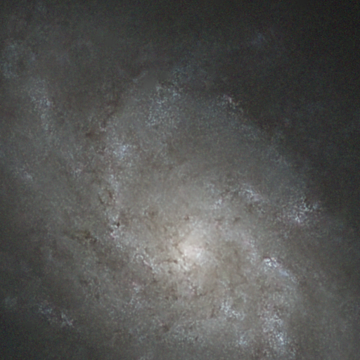 Nebular structure, Restored result; Selected output